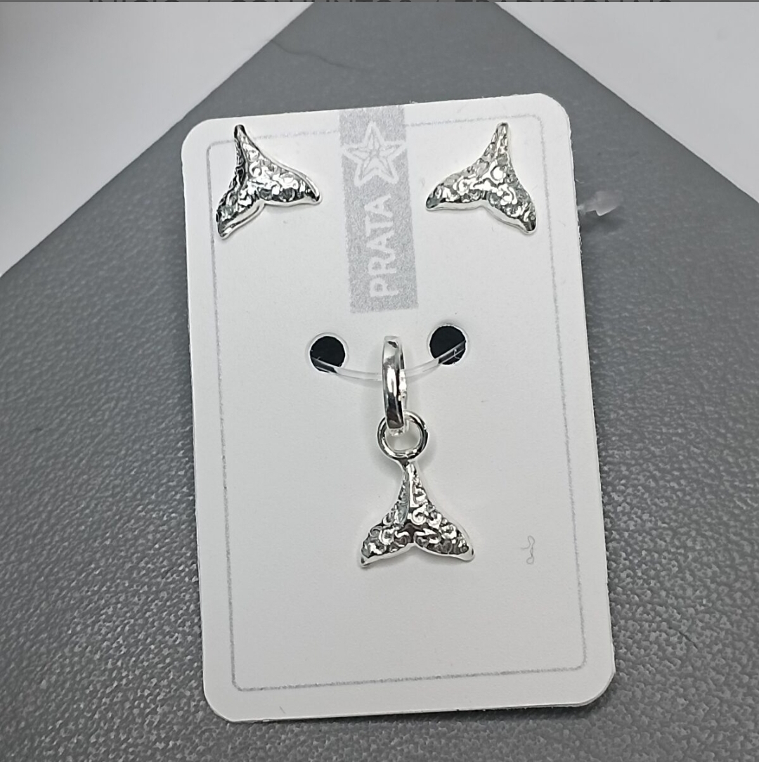 Conjunto De Prata Tradicional Rabo De Sereia Cod:CJ1-7