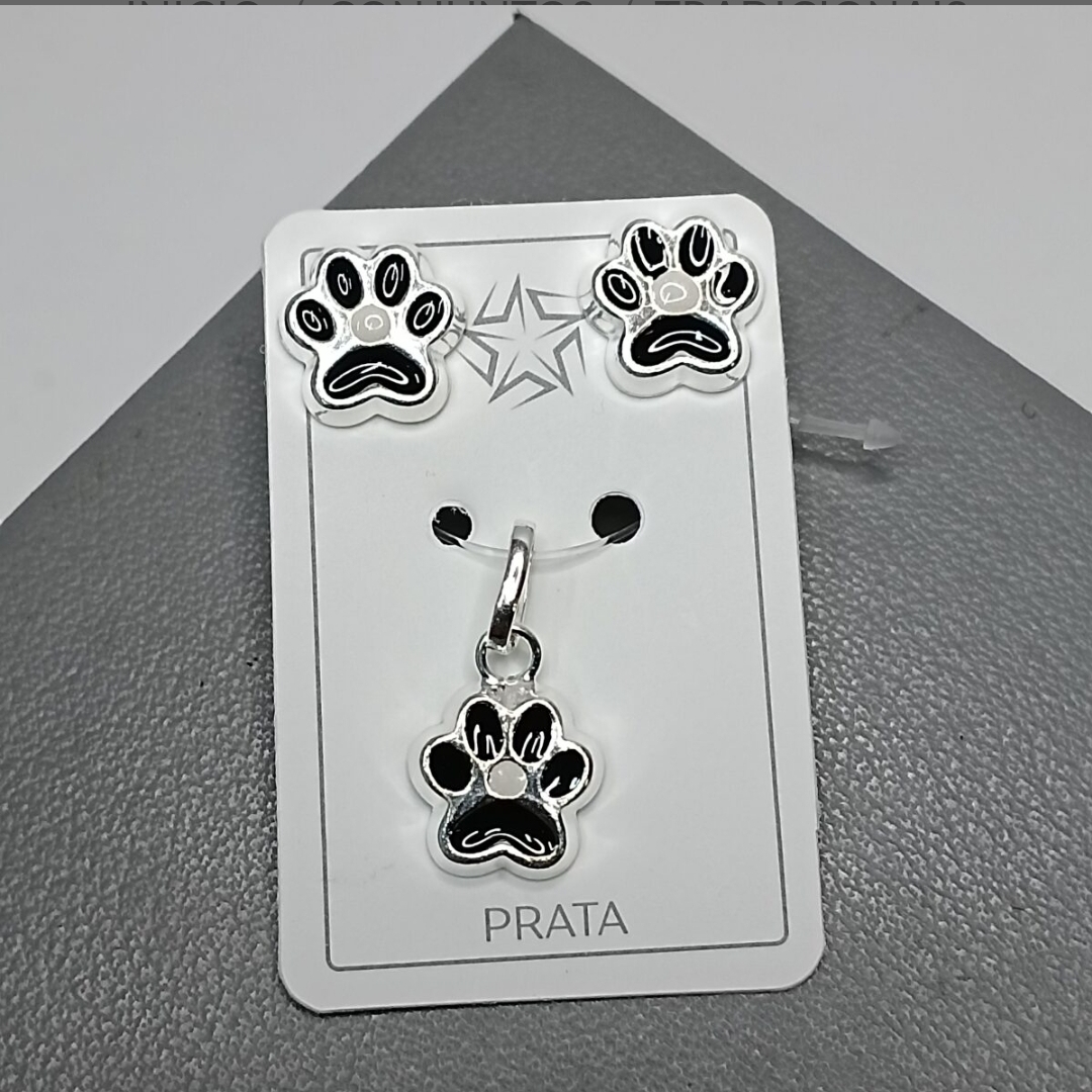 Conjunto De Prata Tradicional Patinha Cod:CJ1-11