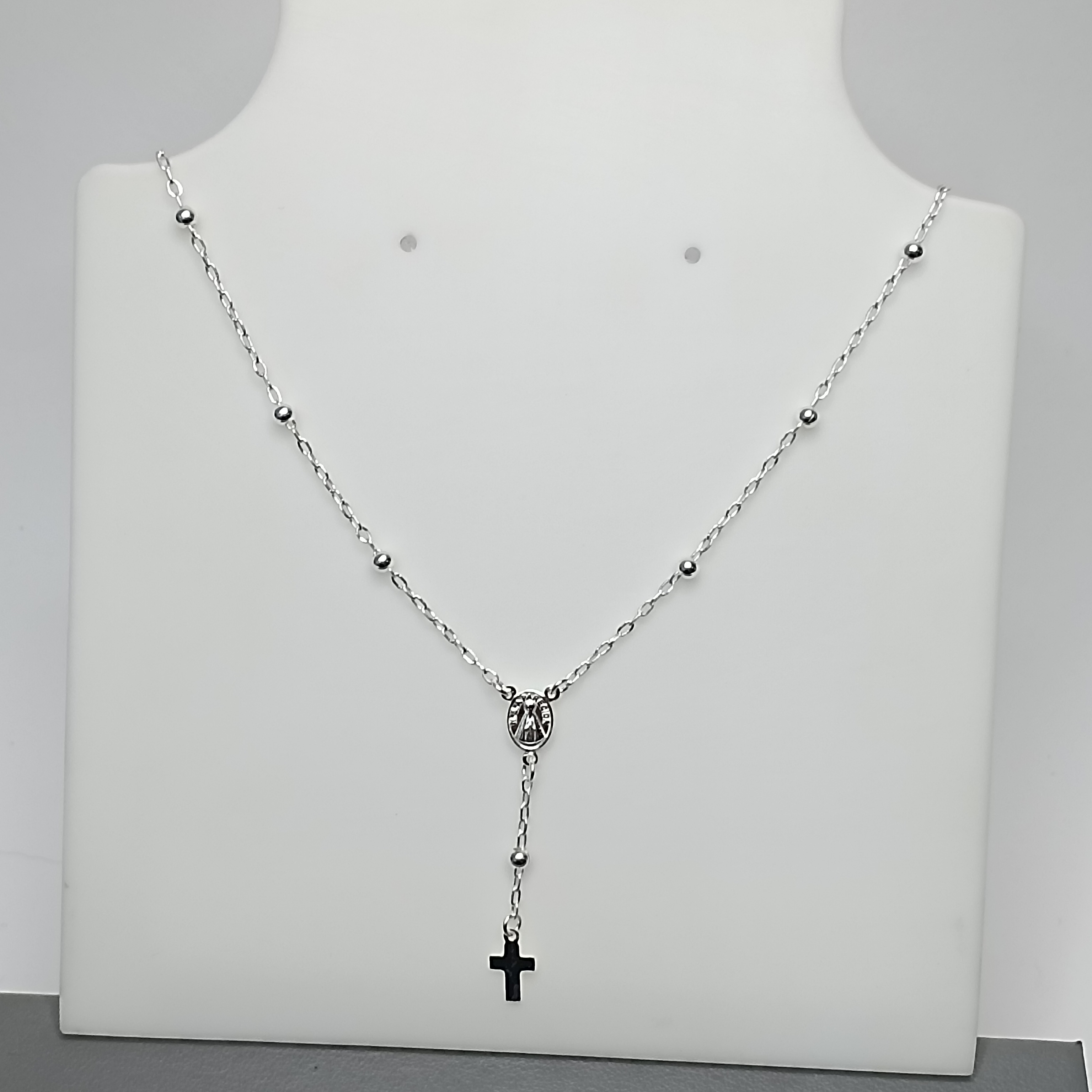 Gargantilha De Prata Tercinho Bolinha 3mm 45cm Cod:G3-09